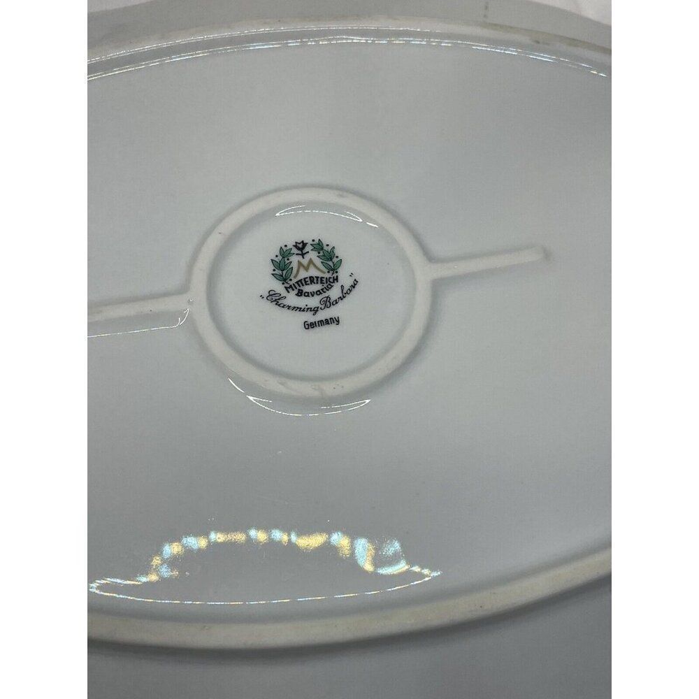 Platter Bavaria Made In Germany Charming Barbara Pattern  Large 15" Mitterteich - Picture 7 of 13